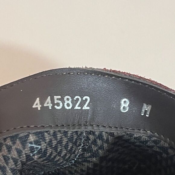 Aquatalia Women's Size 8 Leather Block Heel Brown Rust Suede Ankle Booties $495 - Picture 9 of 10